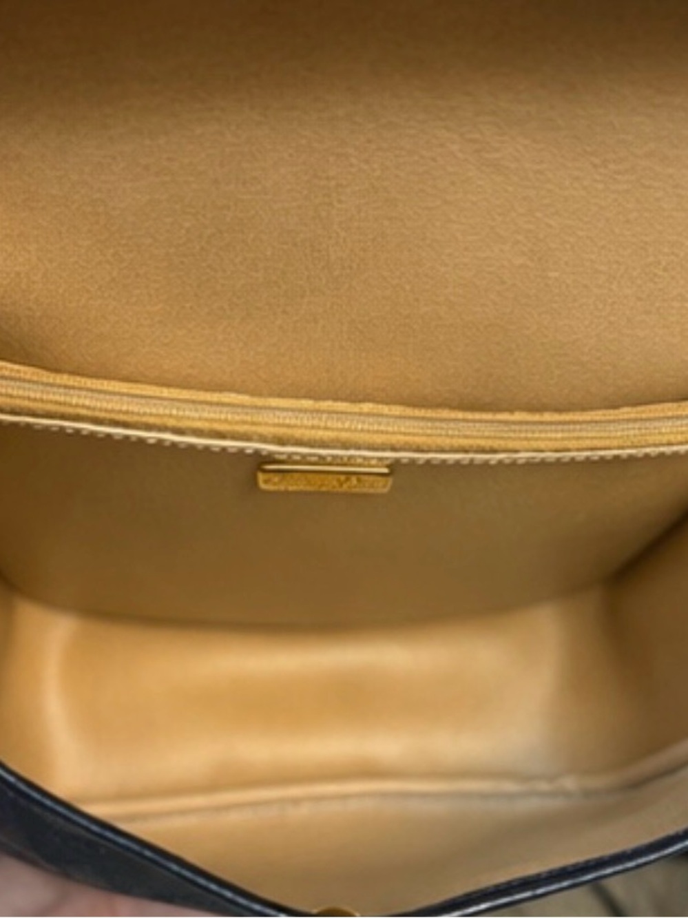 Rare Vintage Christian Dior Navy Oblique Monogram Jacquard Shoulder Bag w/ COA✨ - Picture 5 of 9